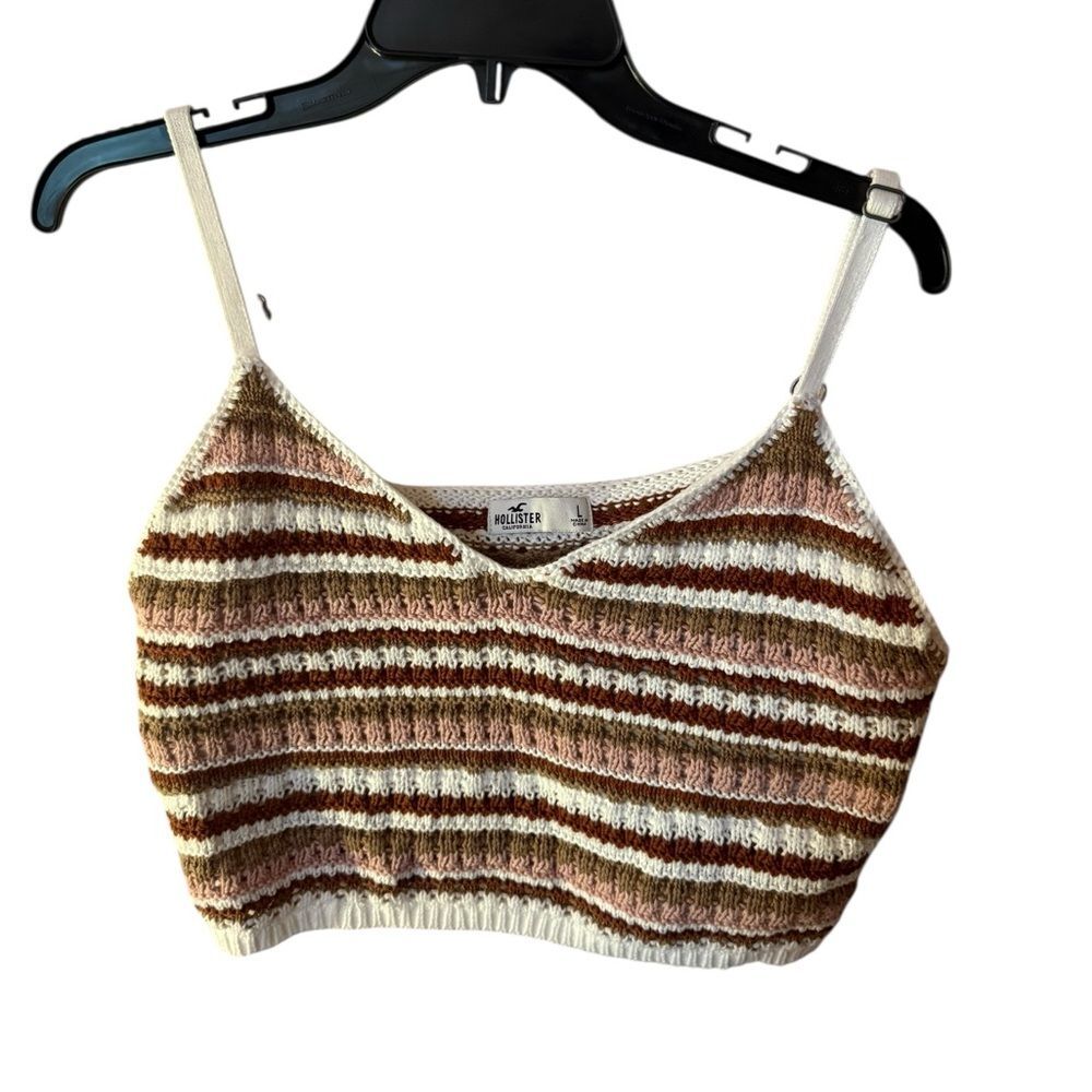 NWT holister knit cropped tank top size large